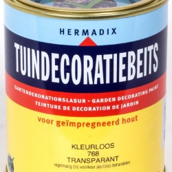 Hermadix Tuindecoratiebeits (750 ml.) 768 kleurloos transparant