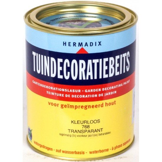 Hermadix Tuindecoratiebeits (750 ml.) 768 kleurloos transparant