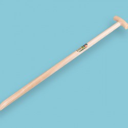 Rieksteel 95 cm. voor vork met aangesmede veren (Engelse kruk)