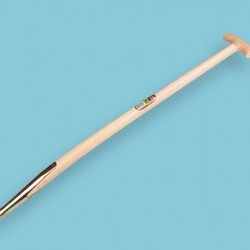 Rieksteel 95 cm. met veerbus voor vork met stift (Engelse kruk)