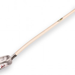Steekbats ruhr Brillant blank 1/4 00 met 110 cm. schopsteel
