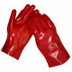 Werkhandschoenen PVC kort (rood)