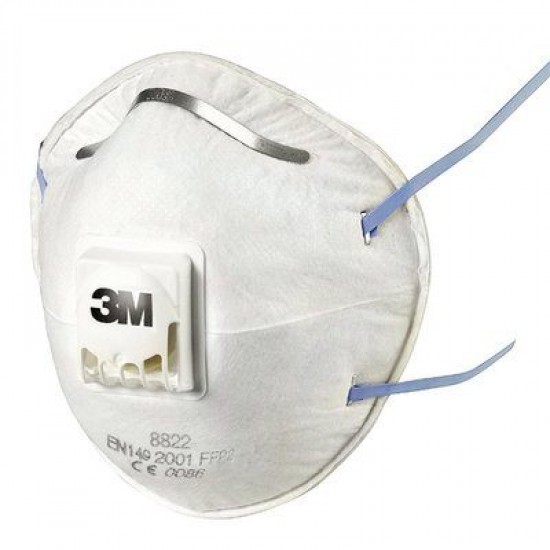 3M stofmasker 8822 P2 met uitademventiel