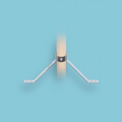 Steelklem / stokhouder middel (28 mm.)