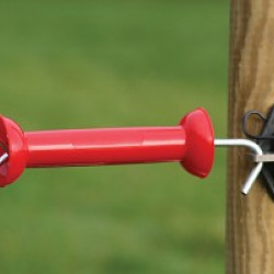 Koltec poortgreep Rood RVS