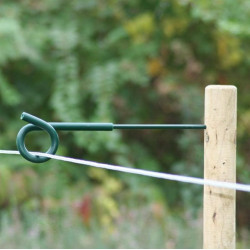 Koltec krulstaartafstandisolatoren groen 8 mm. 40 cm.
