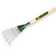 Bladhark Bulldog springbok 8 tands met gelakte steel 135 cm.