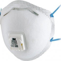 3M stofmasker 8312 FFP1 met uitademventiel (per 10 stuks)