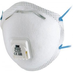 3M stofmasker 8312 FFP1 met uitademventiel (per 10 stuks)