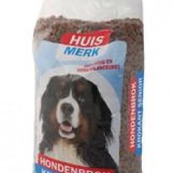 Hondenvoer Huismerk senior brok krokant (10 kg)