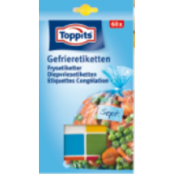 Toppits Diepvriesetiketten gekleurd
