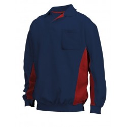 Tricorp Polosweater Bi-Color Borstzak navy-rood (TS2000) Maat: XXXL Tricorp Polosweater Bi-Color Borstzak navy-rood (TS2000) Maat: XXXL