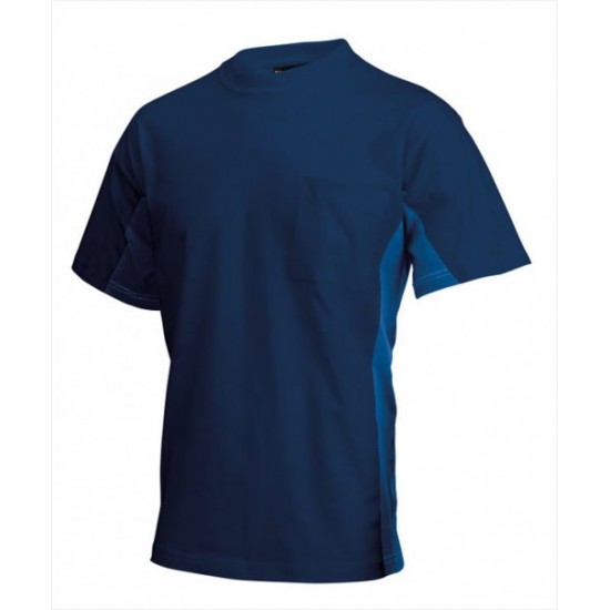 Tricorp T-shirt Bi-Color Borstzak navy-royalbl. (TT2000) Maat: S