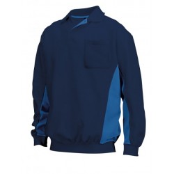 Tricorp Polosweater Bi-Color Borstzak navy-royalbl. (TS2000) maat: XXL Tricorp Polosweater Bi-Color Borstzak navy-royalbl. (TS2000) maat: XXL