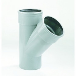 PVC T-stuk 125 mm 2 MV/1 spie 45° PVC T-stuk 125 mm 2 MV/1 spie 45°