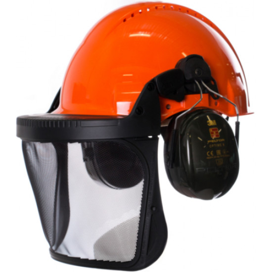 Peltor veiligheidshelm bosbouw combinatiepakket Oranje G3000
