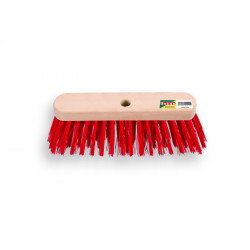Solide straatbezem 29 cm. rood PPN