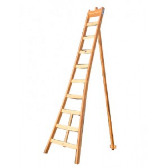 Houten driepootladder 10 sporten