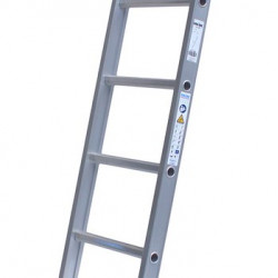 Solide enkele ladder 6 sporten zwaar rechte bomen gecoat