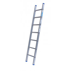 Solide enkele ladder 7 sporten zwaar rechte bomen gecoat