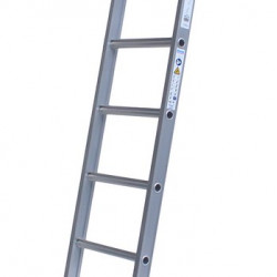 Solide enkele ladder 7 sporten zwaar rechte bomen gecoat
