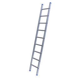 Solide enkele ladder 9 sporten zwaar rechte bomen gecoat