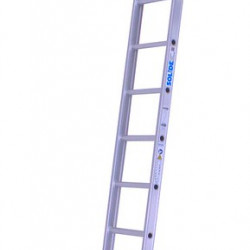 Solide enkele ladder 12 sporten zwaar rechte bomen ongecoat