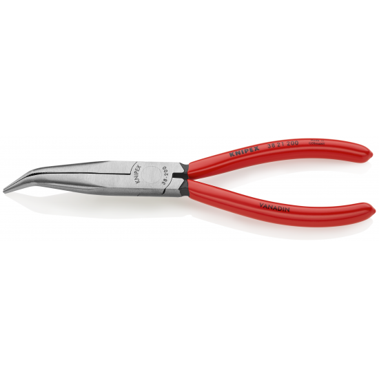 Knipex langbektang 38-200 (zijwaarts gebogen bek)