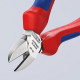 Knipex zijsnijtang 70 05 verchroomd 140 mm. met geisoleerde handgrepen