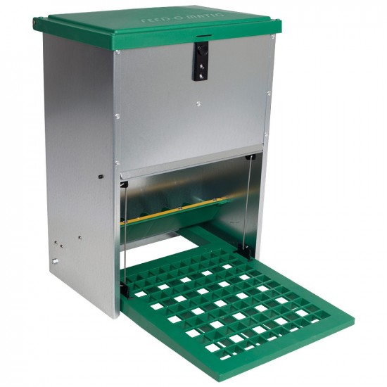 OLBA AUTOMATISCHE VOERBAK 12 KG GROEN