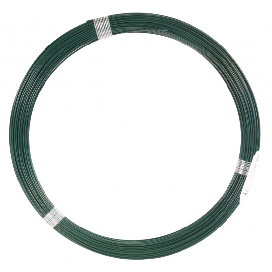 Binddraad groen (geplastificeerd) 1,4/2,0 mm (100 mtr)