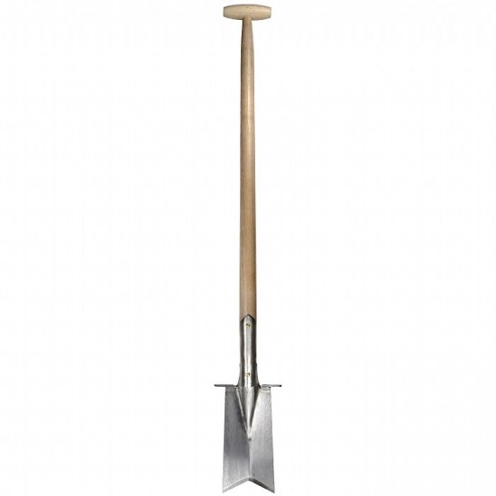 Sneeboer verplantspade (RVS) met steps en 90 cm steel (3050)