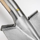 Sneeboer border spade (RVS) met steps 90 cm steel (3051)