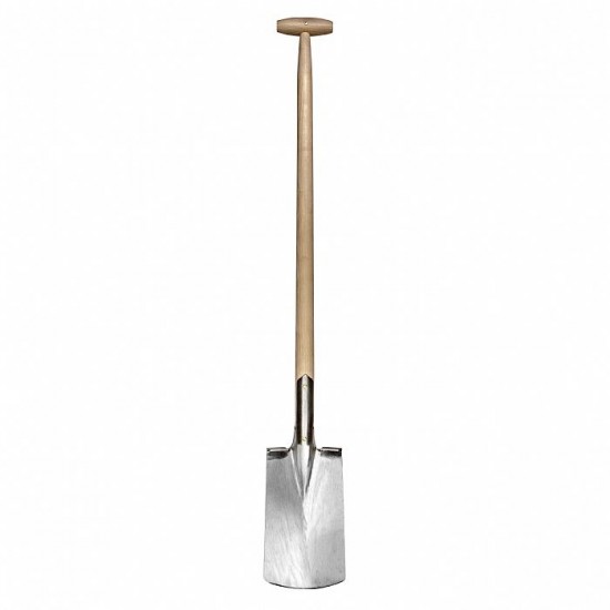 Sneeboer steekspade (RVS) met steps en 90 cm steel (3024)