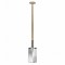 Sneeboer steekspade (RVS) met steps en 90 cm steel (3024)