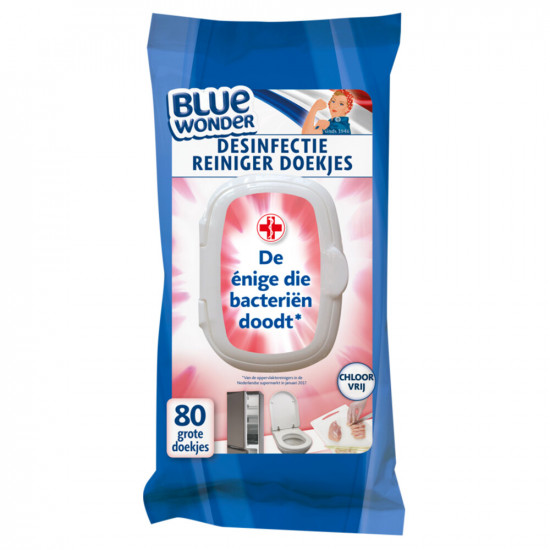 Blue wonder desinfectie doekjes 80 stuks