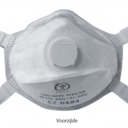 PSP Stofmasker FFP3 NR + Ventiel