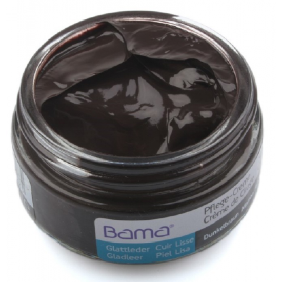 Bama schoencreme donkerbruin 50 ml.