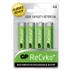 GP oplaadbare batterijen AA 1,2 Volt Recyko 2050 mAh (4 st.)