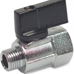 Kogelkraan mini messing 3/4" binnendraad/buitendraad