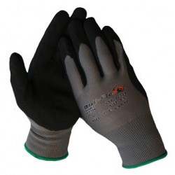 Werkhandschoenen Bull-Flex nitril zwart-zwart 10328 maat: XXL (11)