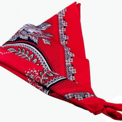Boeren zakdoek rood 60x60 cm.