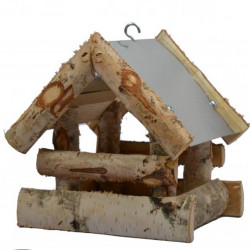 Voederhuis Berte hangmodel met zinken dakje