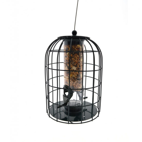 Wildbird zaadsilo london 21 cm. groen met veiligheidskorf Wildbird zaadsilo london 21 cm. groen met veiligheidskorf