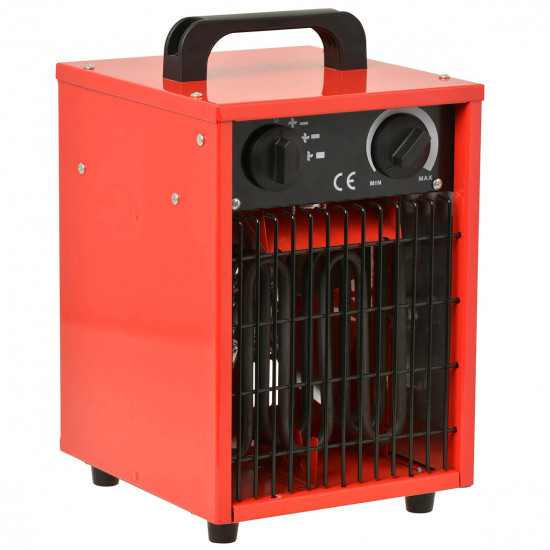 Industriële kachel 3000W rood/zwart