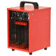 Industriële kachel 3000W rood/zwart