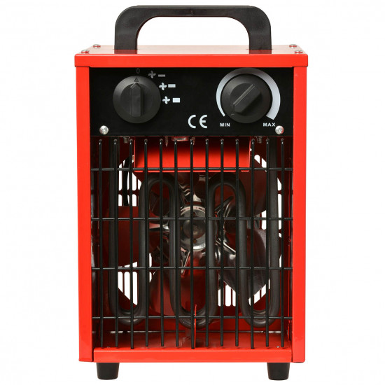 Industriële kachel 3000W rood/zwart