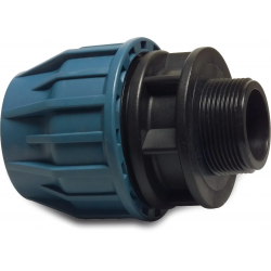 Tyleen koppeling recht (1 x knel / 1 x buitendraad) 16 mm x 1/2"