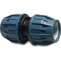 Tyleen koppeling recht (2 x knel) 25 mm.