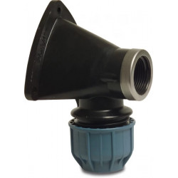 Tyleen muurplaat 20 mm x 1/2" binnendraad Tyleen muurplaat 20 mm x 1/2" binnendraad